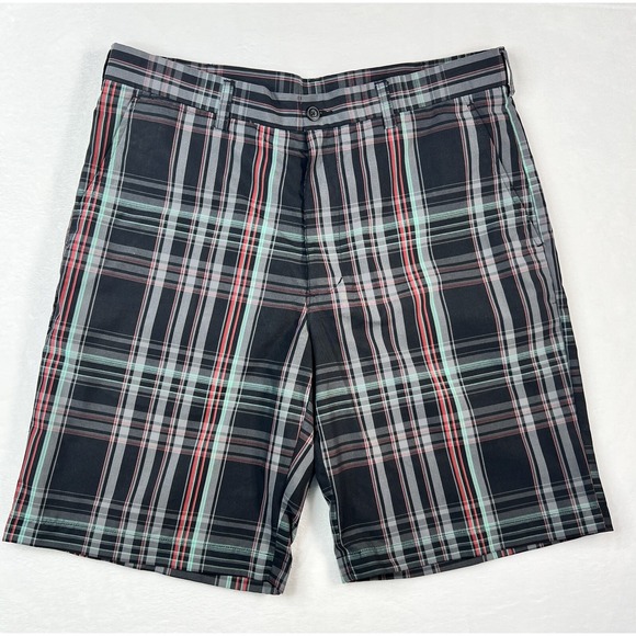 PGA Tour Other - PGA Tour Pro Series Mens Size 34 Black Plaid Chino Golf‎ Shorts